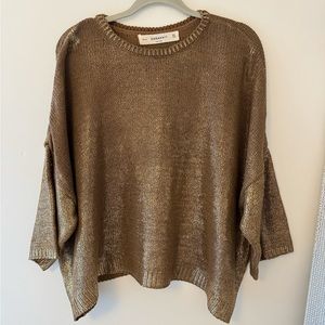 Zara Bronze knit sweater